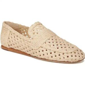 Vince Women's Davis Raffia Loafer - Natural. Sz: 8.5